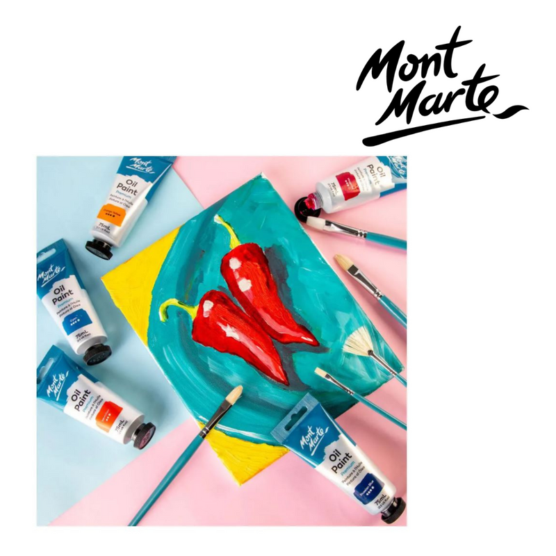 Mont Marte Gallery Series Brush Set Oils 5pc