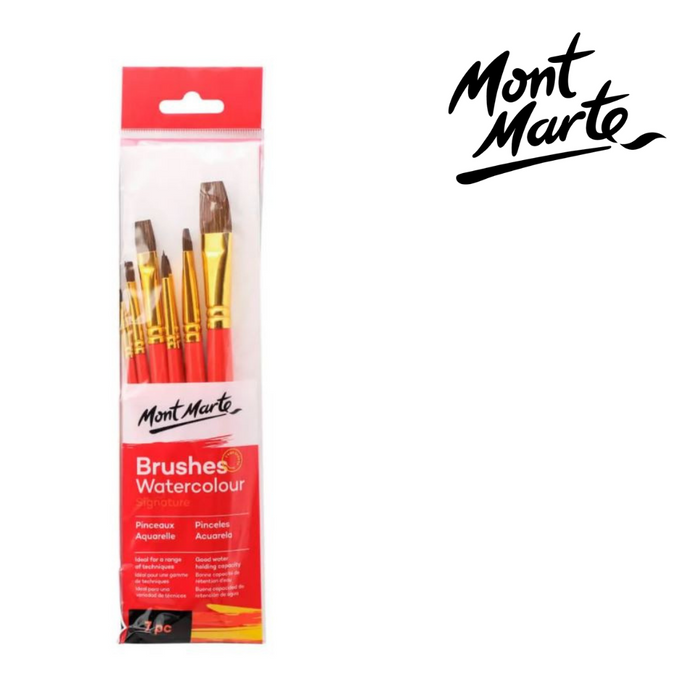 Mont Marte Gallery Series Brush Set Watercolour 7pc
