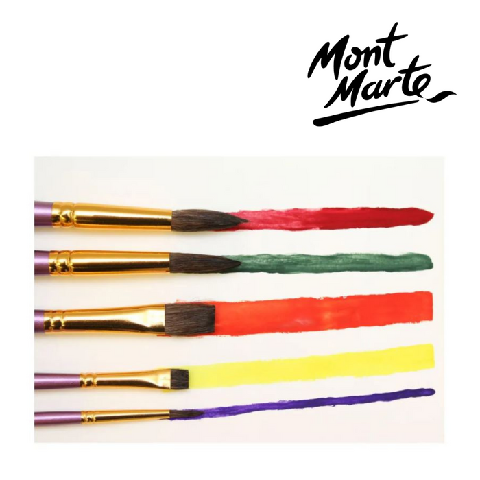 Mont Marte Gallery Series Brush Set Watercolour 5pc
