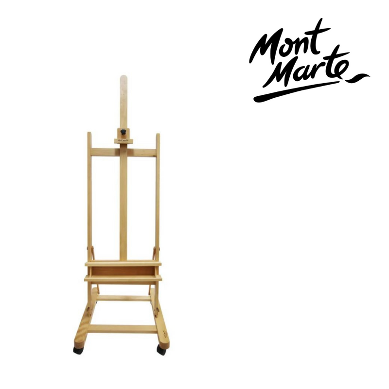 MM Large Studio Easel w/castors Beech Wood