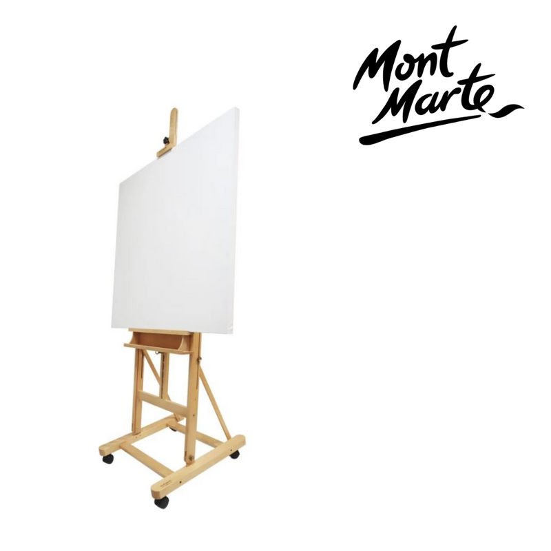 MM Large Studio Easel w/castors Beech Wood
