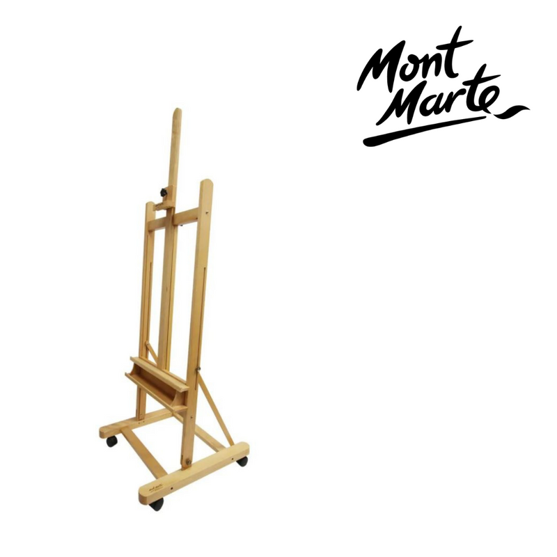 MM Large Studio Easel w/castors Beech Wood
