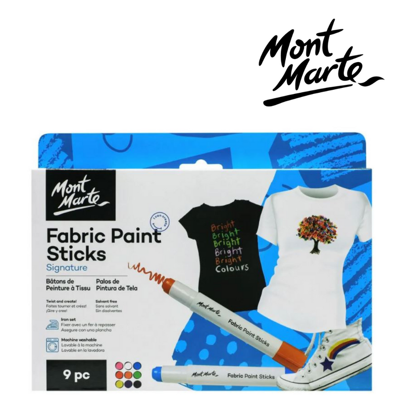MM Fabric Paint Sticks 9pc