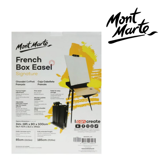 Mont Marte Black French Box Easel