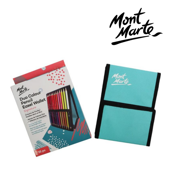 Mont Marte Duo Colour Pencil Easel Wallet 25pc