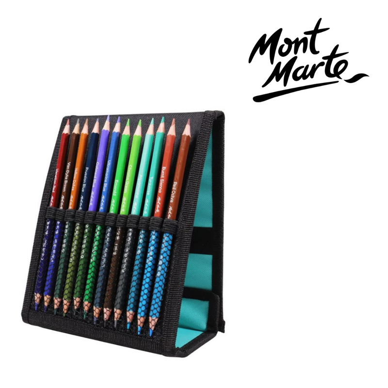 Mont Marte Duo Colour Pencil Easel Wallet 25pc