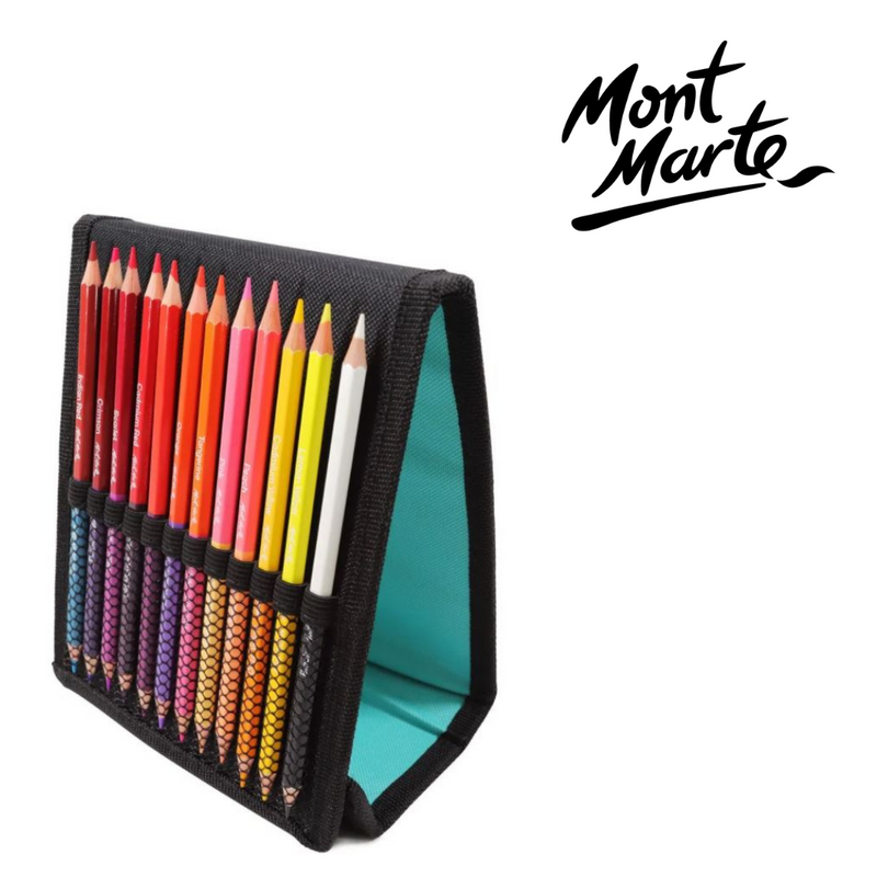 Mont Marte Duo Colour Pencil Easel Wallet 25pc