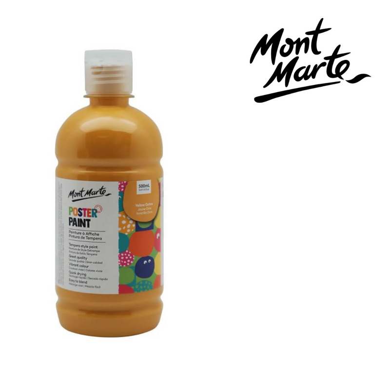 MM Poster Paint 500ml - Yellow Ochre