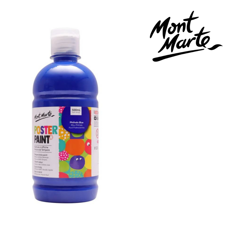 MM Poster Paint 500ml - Phthalo Blue