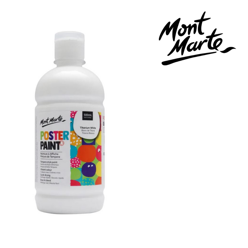 MM Poster Paint 500ml - Titanium White