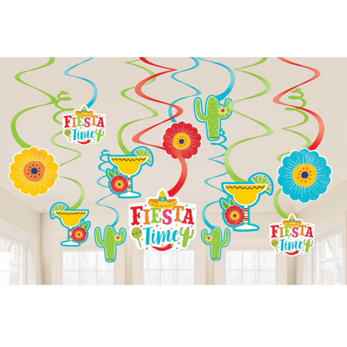 Fiesta Hanging Swirl Decoration Value Pack