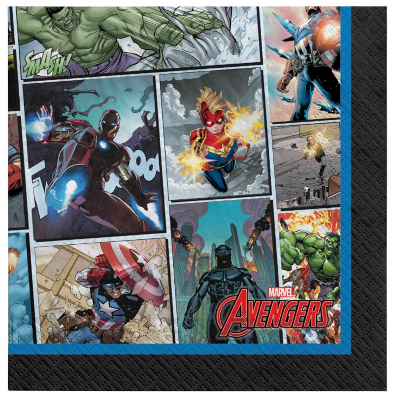 Marvel Avengers Powers Unite Beverage Napkins 16Pk