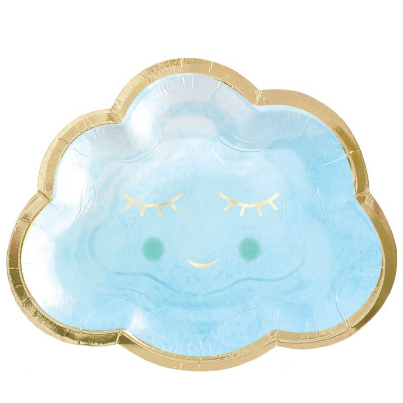 Oh Baby Boy 6 1/2in Shp Plates