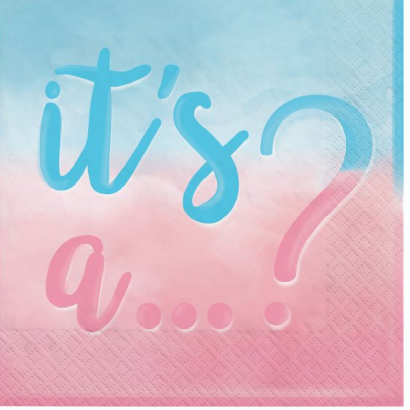 The Big Reveal Beverage Napkins 16pk