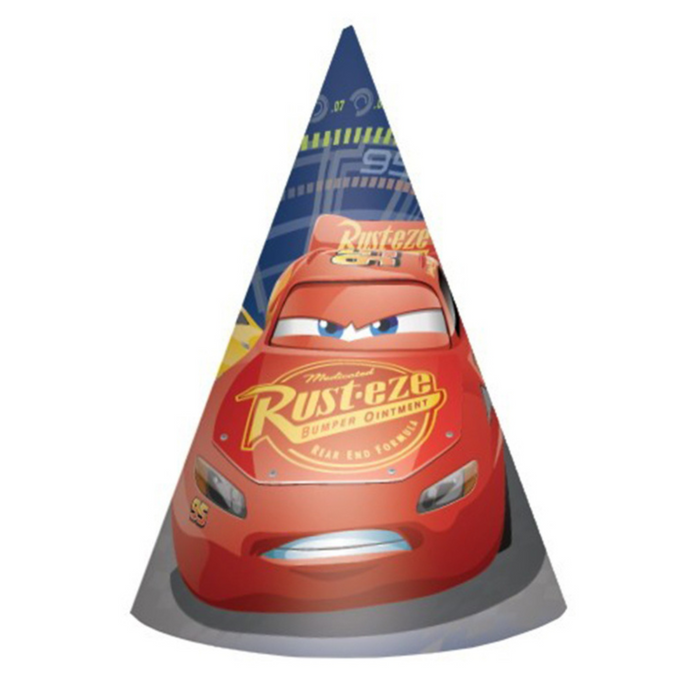 PARTY HATS Cars 3 Paper Cone Hats