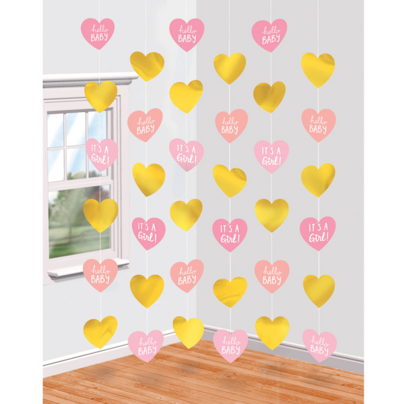 Baby Shower Girl Hanging String Decorations