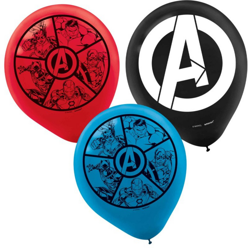 Marvel Avengers Powers Unite 30cm Latex Balloons 6Pk