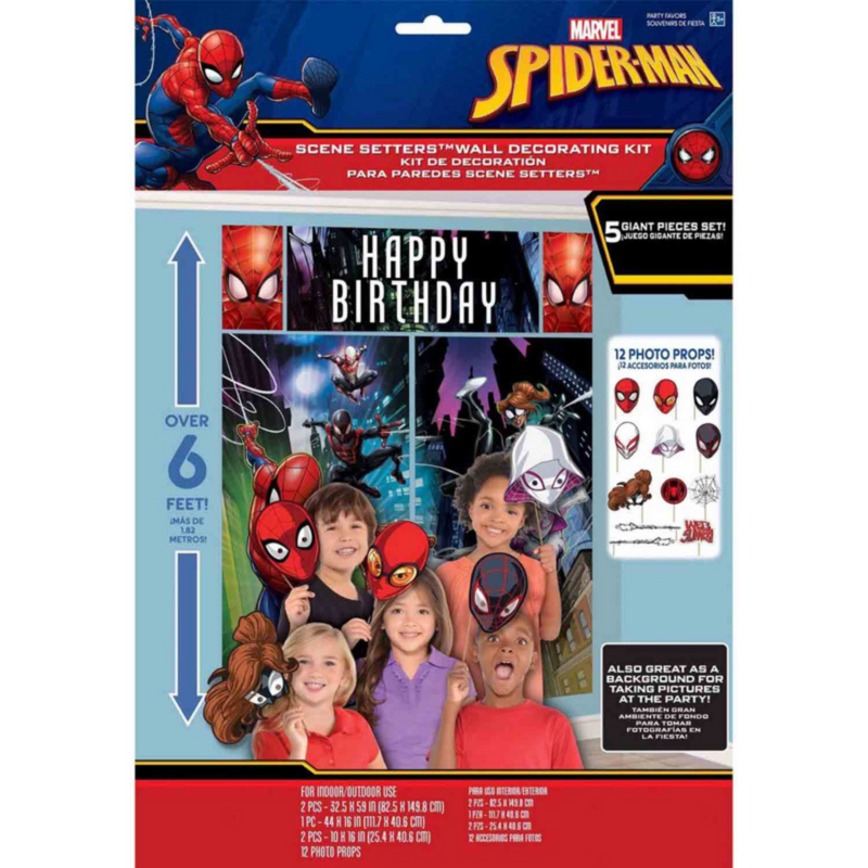 Spider-Man Webbed Wonder Scene Setter with Props 17Pk