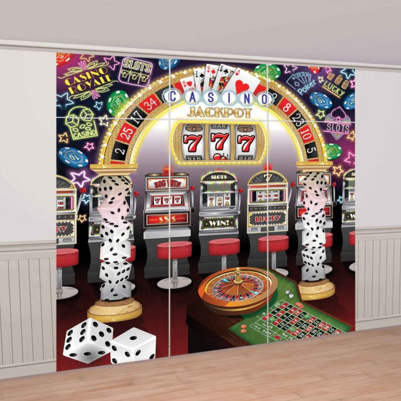 PARTY DECORS™ Roll The Dice Casino Deluxe Scene Setter Kit
