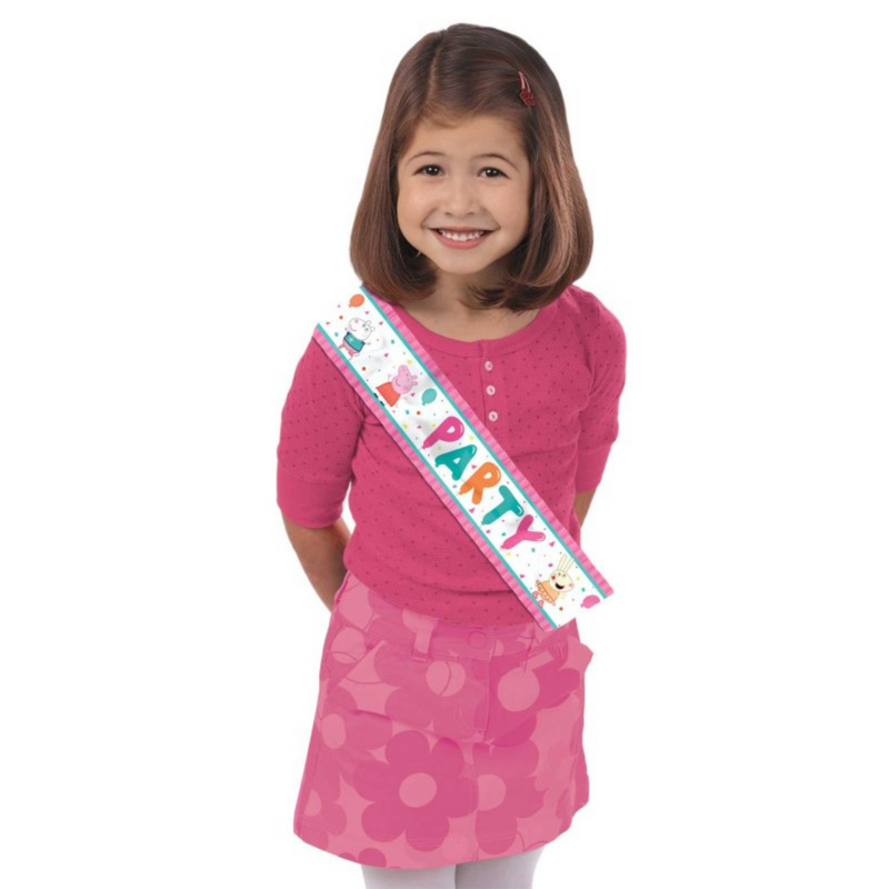 Peppa Pig Confetti Party Sash