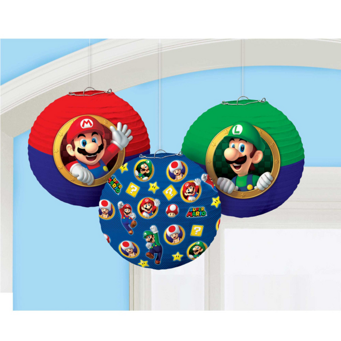 Super Mario Bros Ppr Lanterns