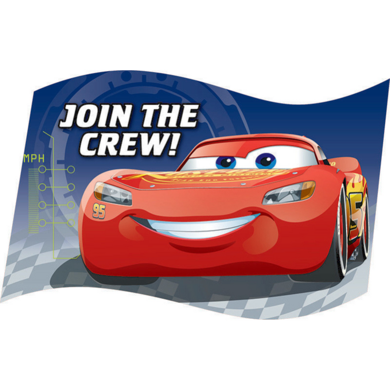 Cars 3 Postcard Invitations 8pk