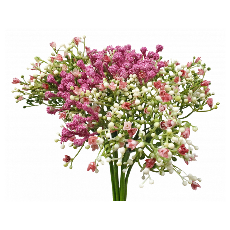 Baby's Breath Bouquet Pink L8xW15xH30