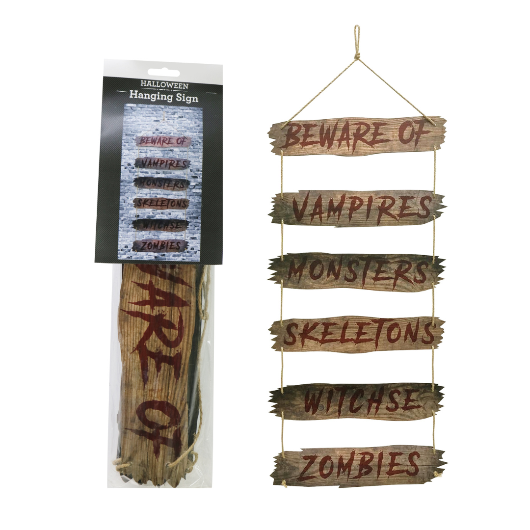 Hanging Warning Signs 100cm — Ronis