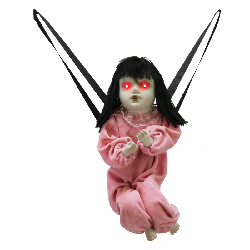Creepy Strap On Doll With Sound