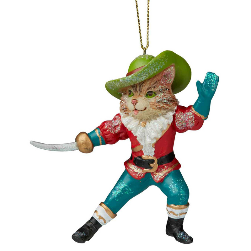 Puss Hanging Christmas Deco 10cm