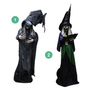 Animated Standing Witch 150cm