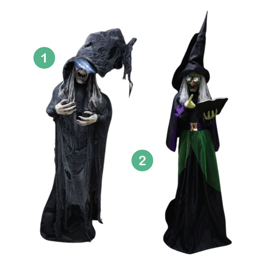 Animated Standing Witch 150cm