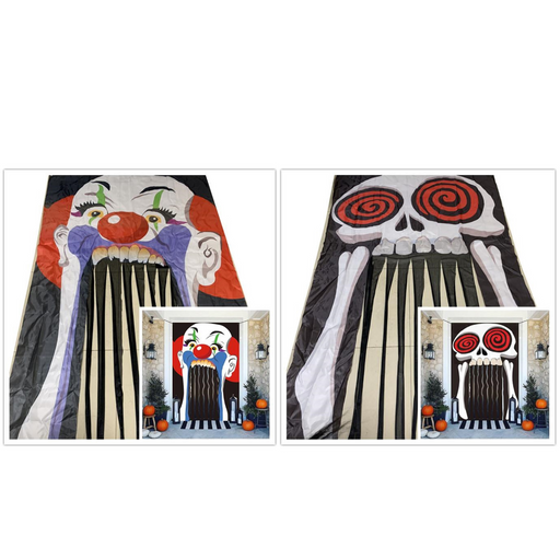 Mouth Doorway Curtain Asstd 238cm