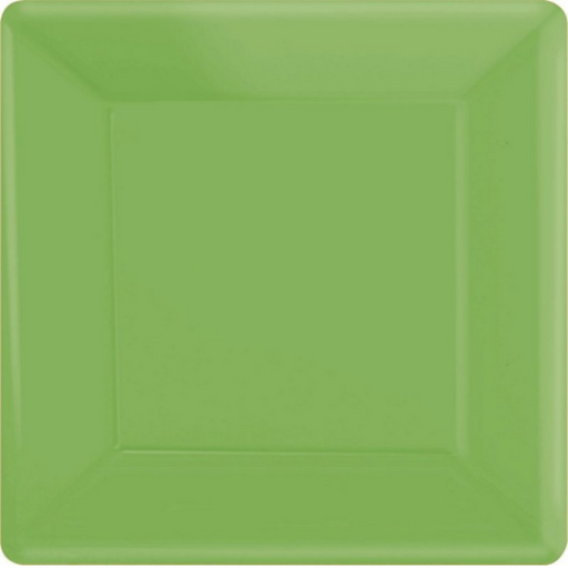 Paper Plates Square Kiwi 26cm 20pk