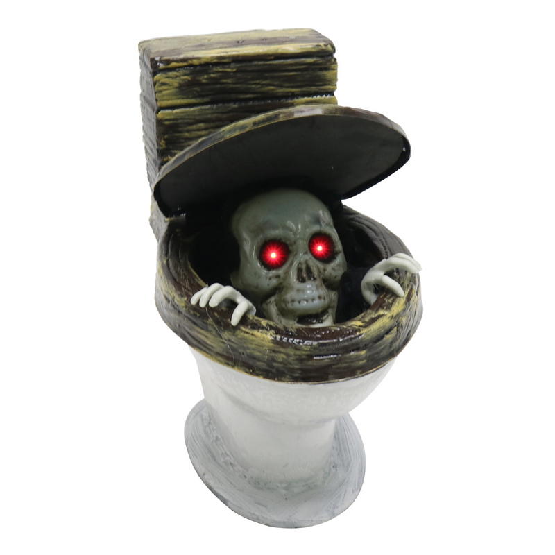 Animated Toilet With Skull