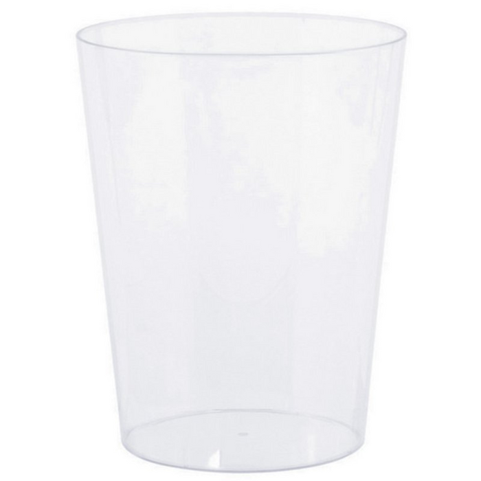 Cylinder Container Plastic Clear Medium 14cm