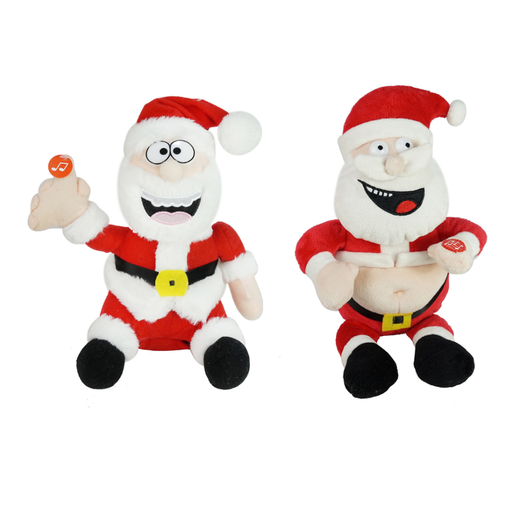Naughty Santa™ Farting Jingle Bell/Pull Finger Santas