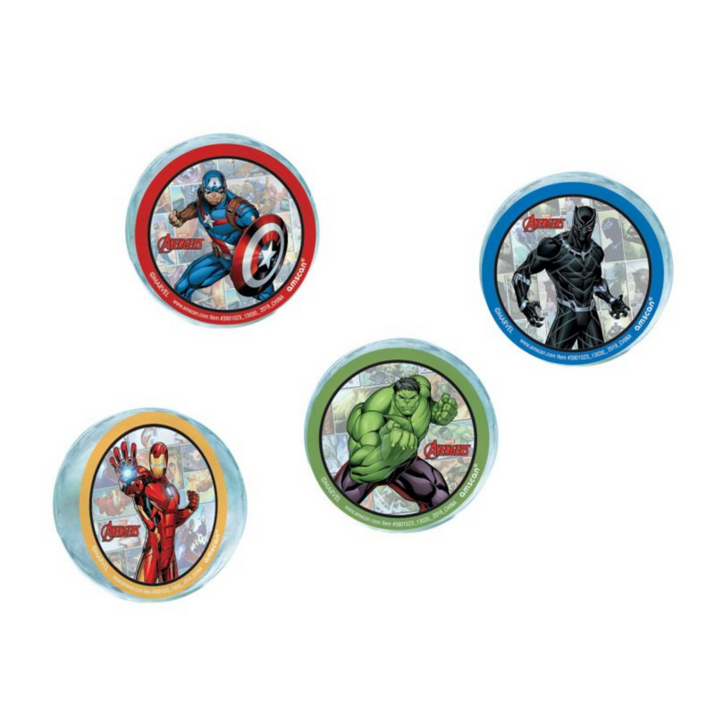 Marvel Avengers Powers Unite Bounce Balls Favors 4Pk