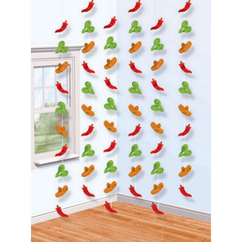 Fiesta String Decorations 6pk