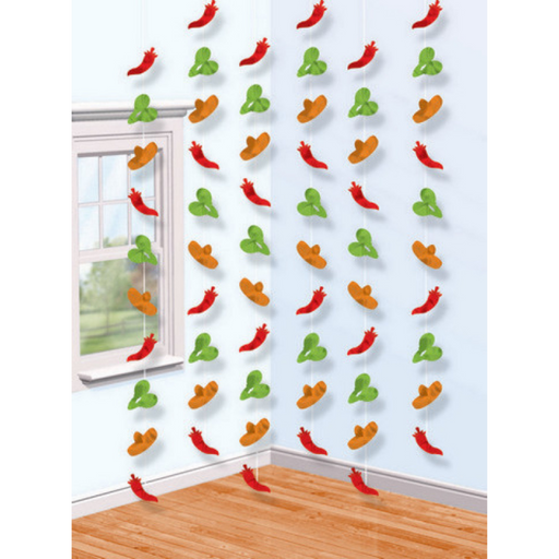 Fiesta String Decorations 6pk
