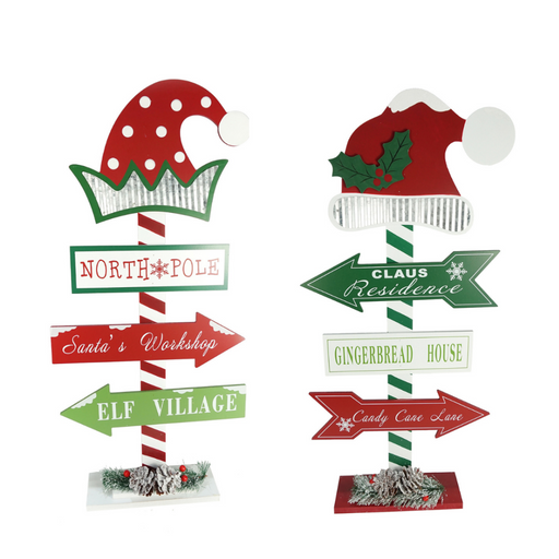 Christmas Sign Post 65cm