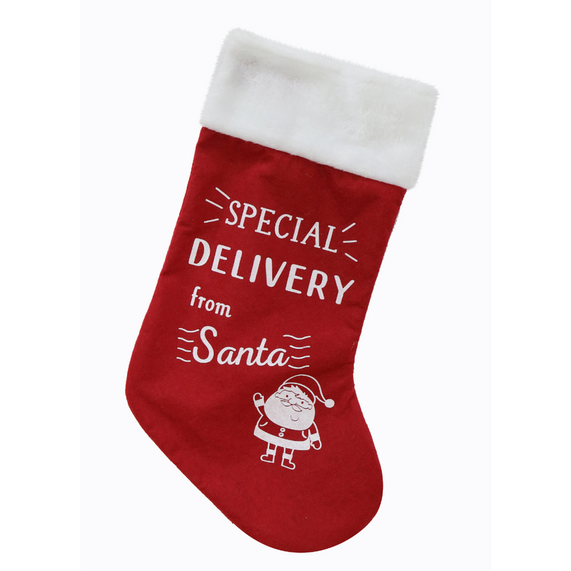 Stocking Santa Special Delivery PRT 50cm