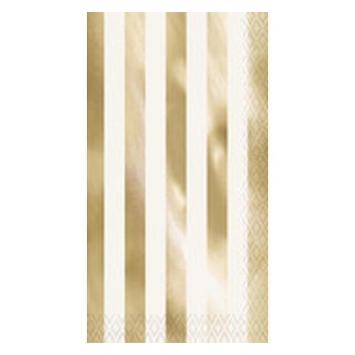 Gold Foil Stripe Table Napkin