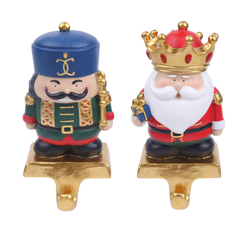 Polyresin Nutcracker Stocking Holder 19.5cm