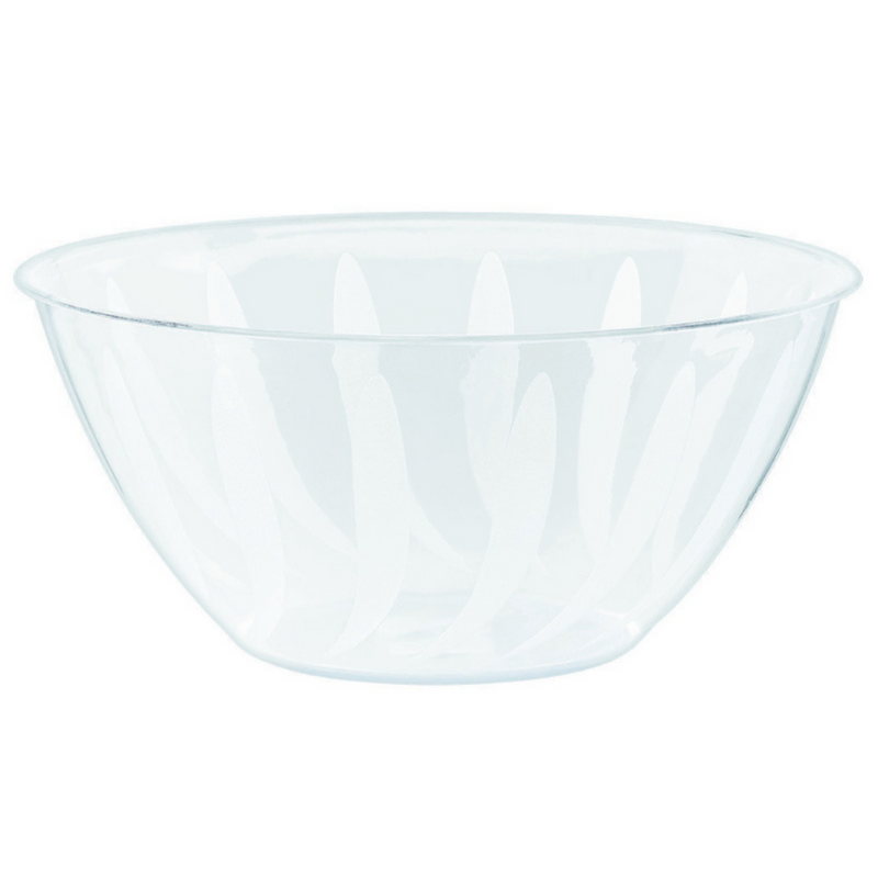 Swirl Bowl Clear - Plastic