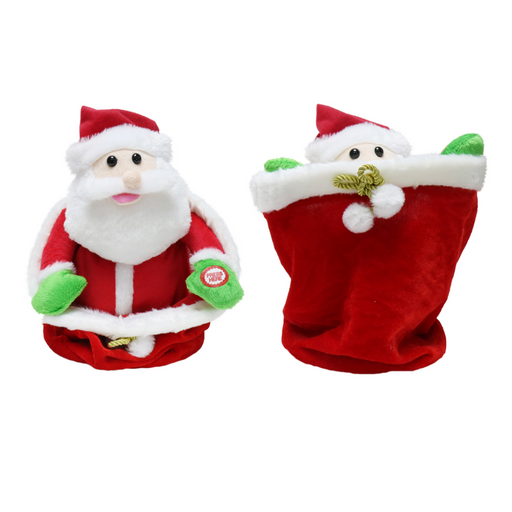Musical Hide N Seek Santa in Sack