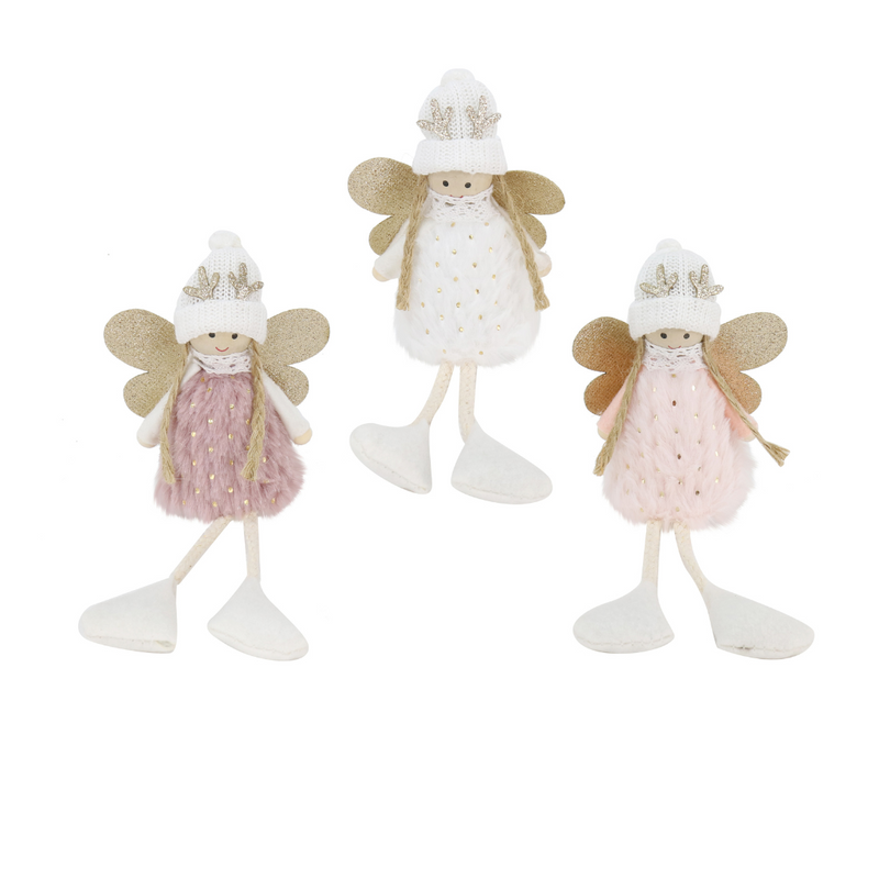 Sitting Pastel Fairy Asstd 20cm
