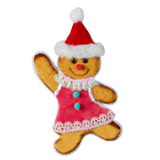 Gingerbread Woman Hanging Deco 22cmH – thumbnail