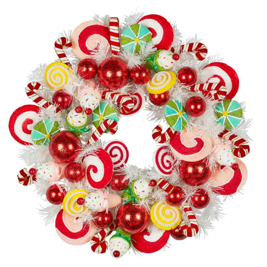 Candyland Christmas Wreath 