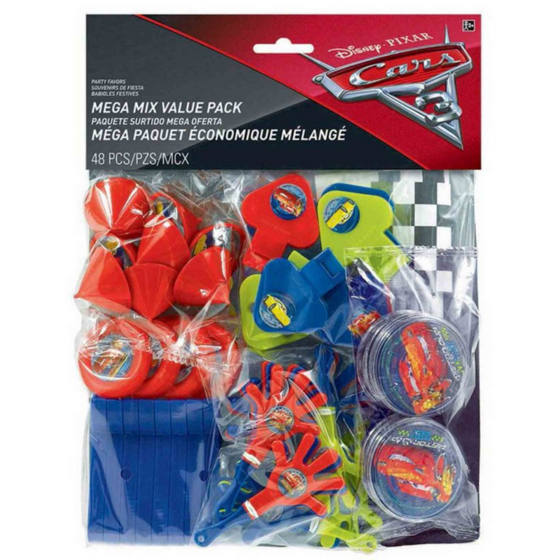 Cars 3 Mega Mix Favors Value Pack 48pk